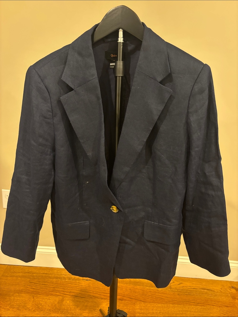 Quince Navy Single-Button Sport Coat Blazer NWOT